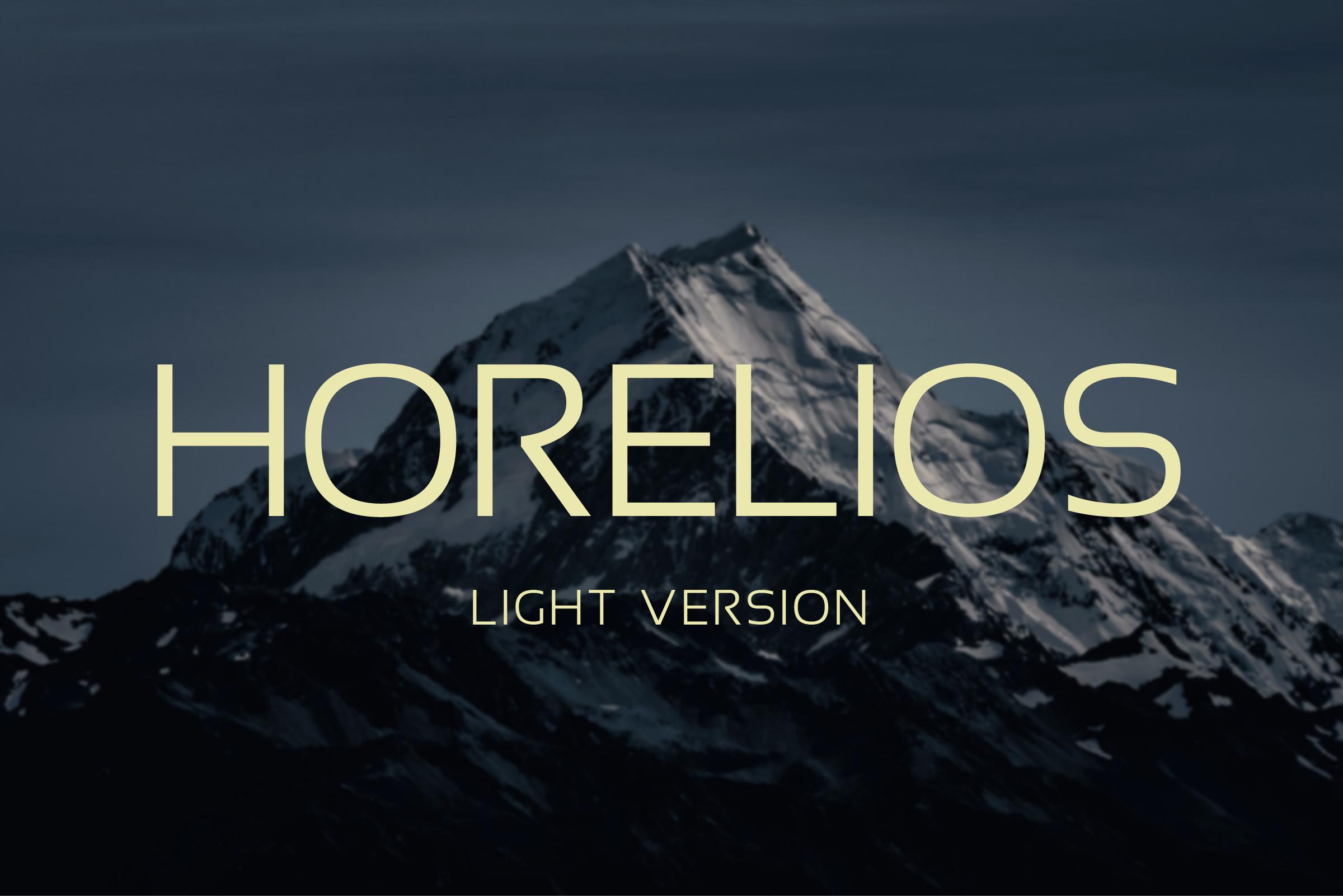 Horelios Light Font