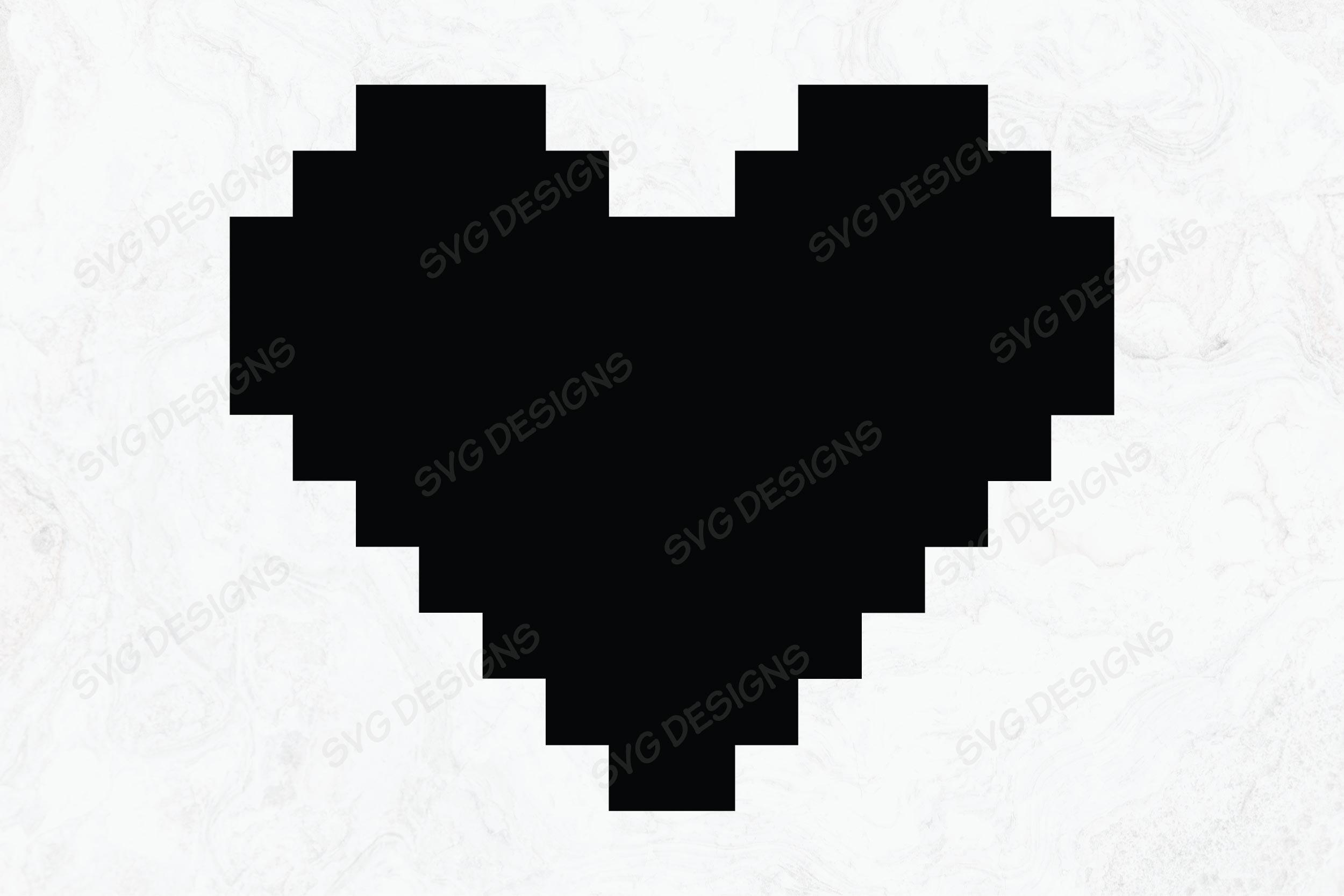 Block Heart Svg, Heart Svg