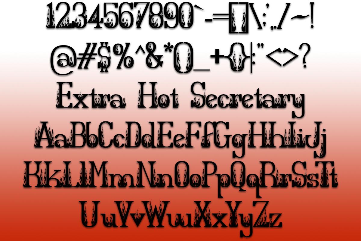 Extra Hot Secretary Font