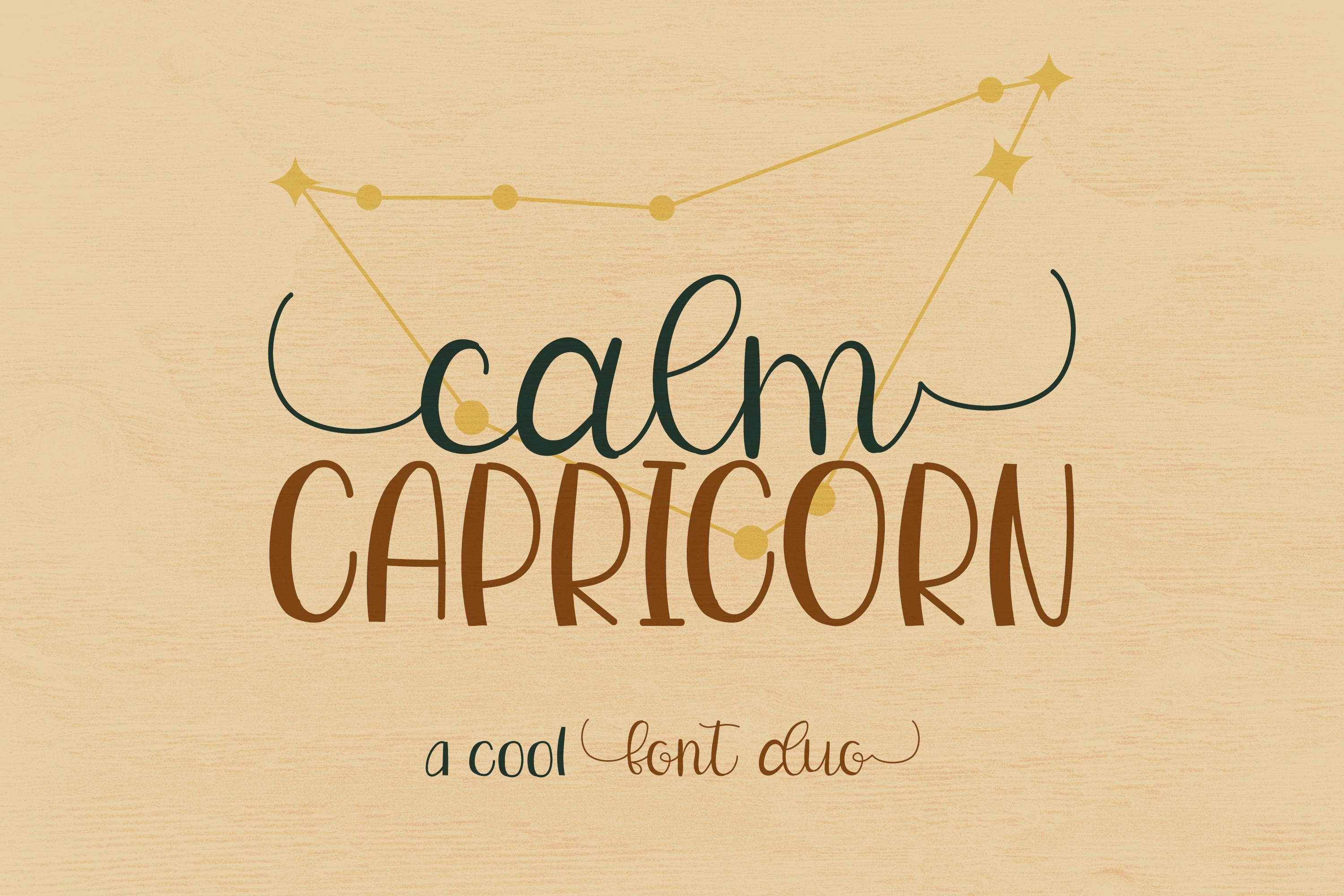 Calm Capricorn Duo Font