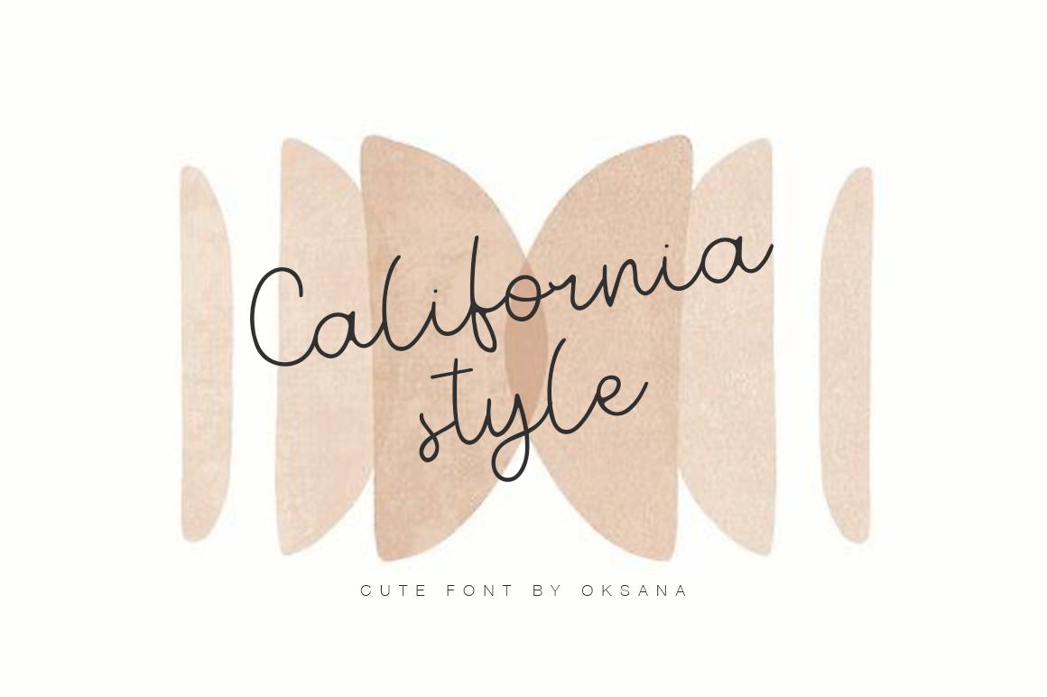 California Style Font