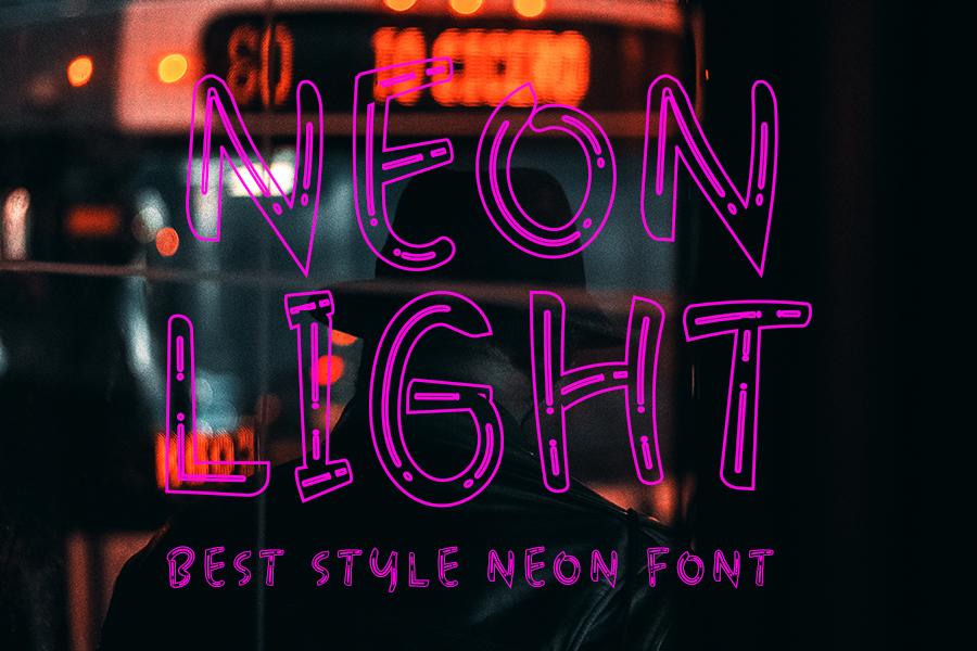 Neon Light Font