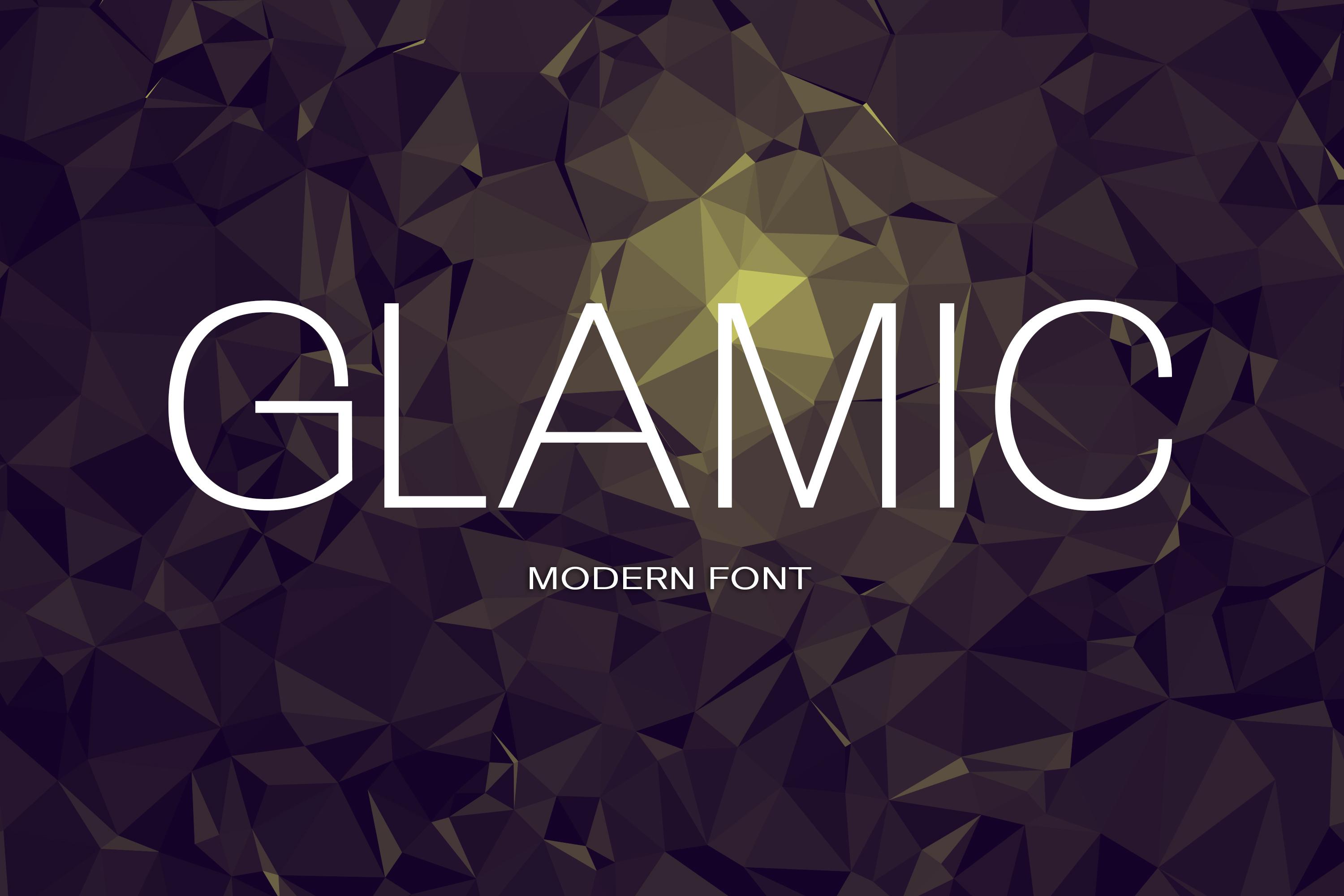 Glamic Font