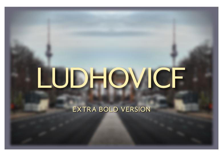 Ludhovicf Extra Bold Font