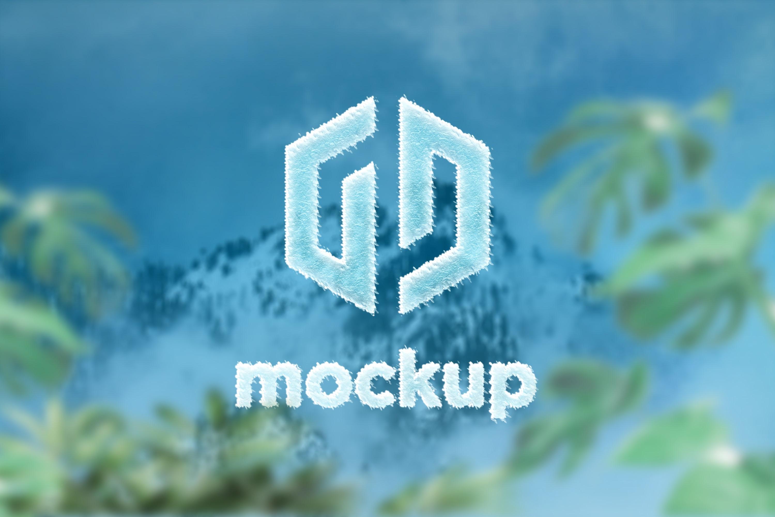 Frozen Logo Mockup