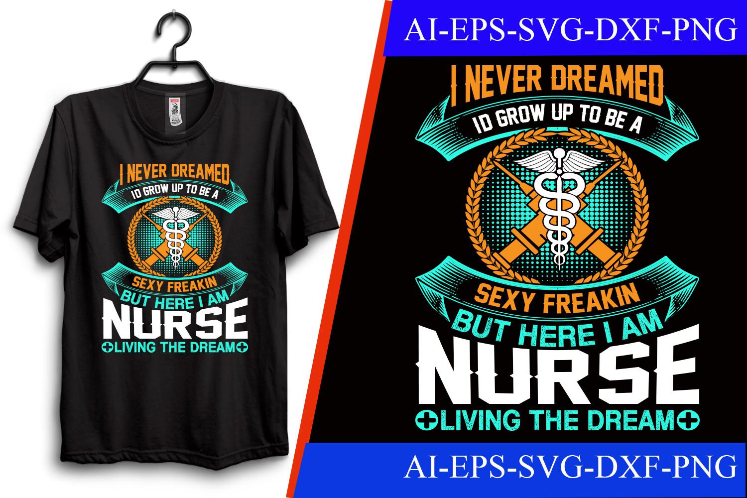Nurse Typography T-shirt Design