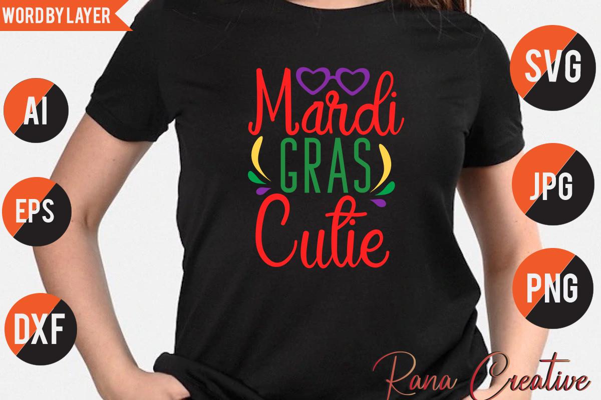 Mardi Gras Cutie Svg Design