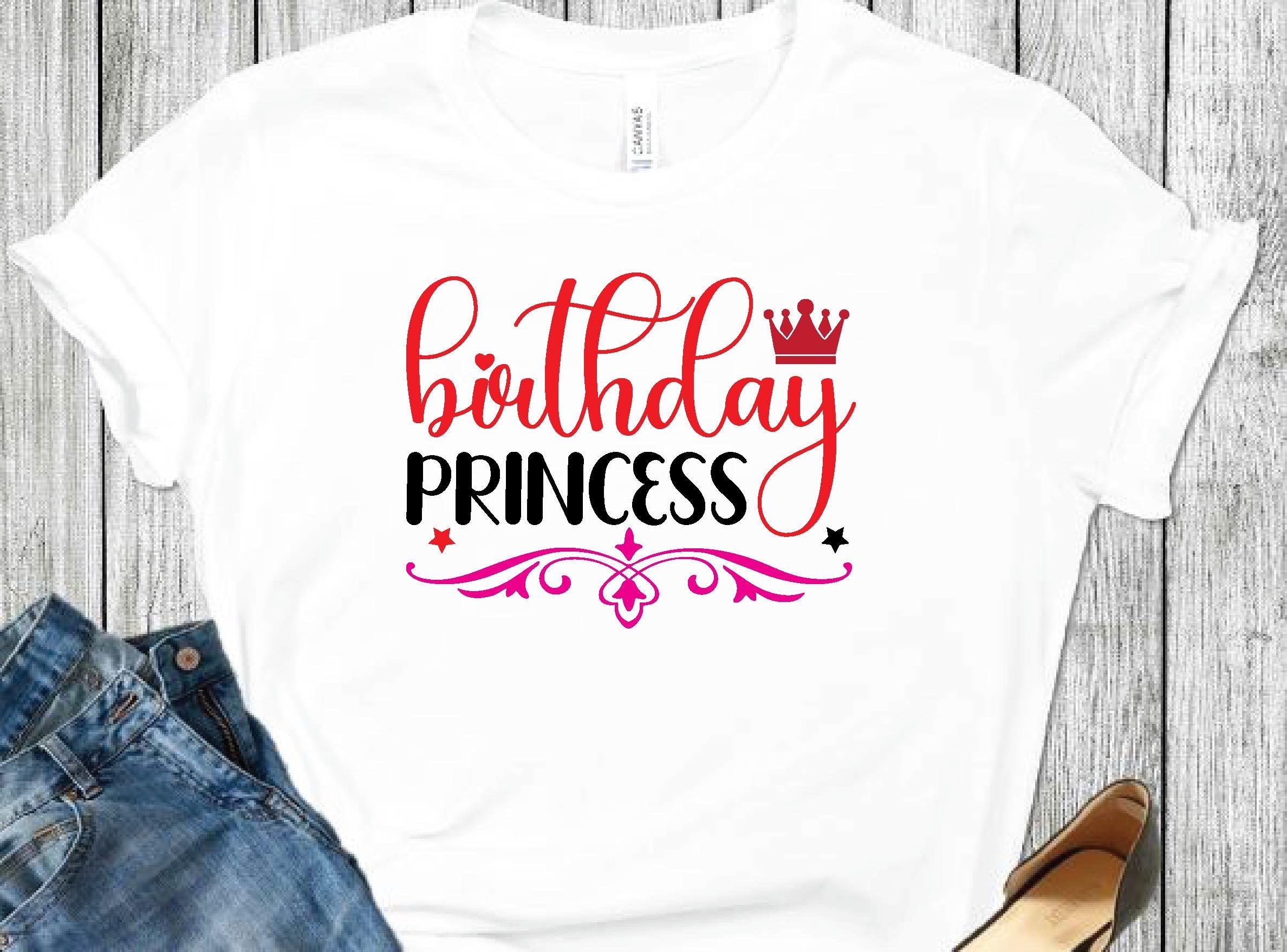 Birthday Princess Svg Design