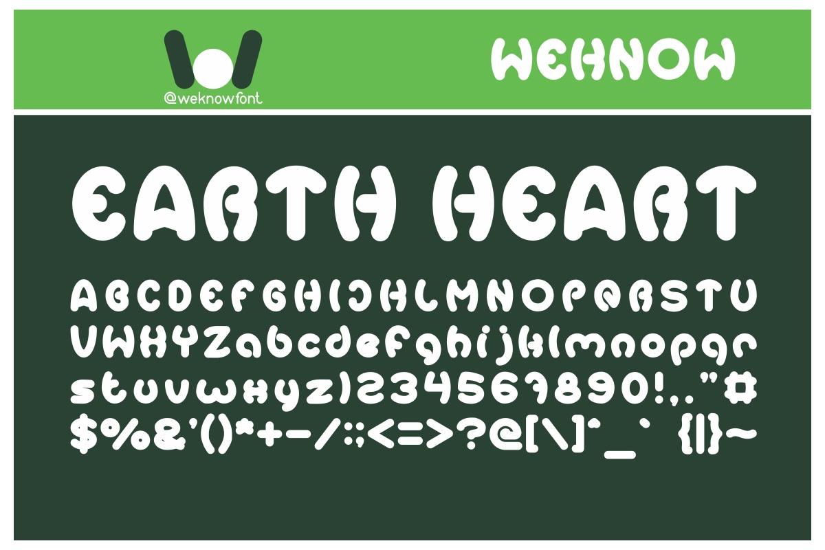 Earth Heart Font