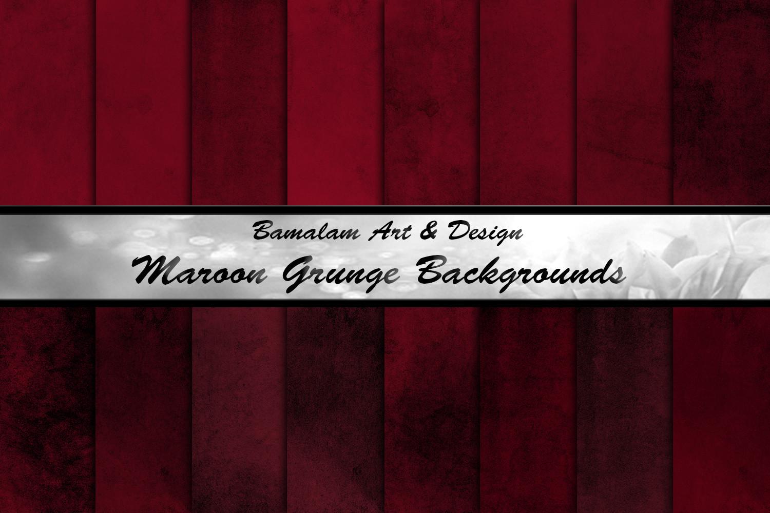 16 Maroon Grunge Textured Backgrounds