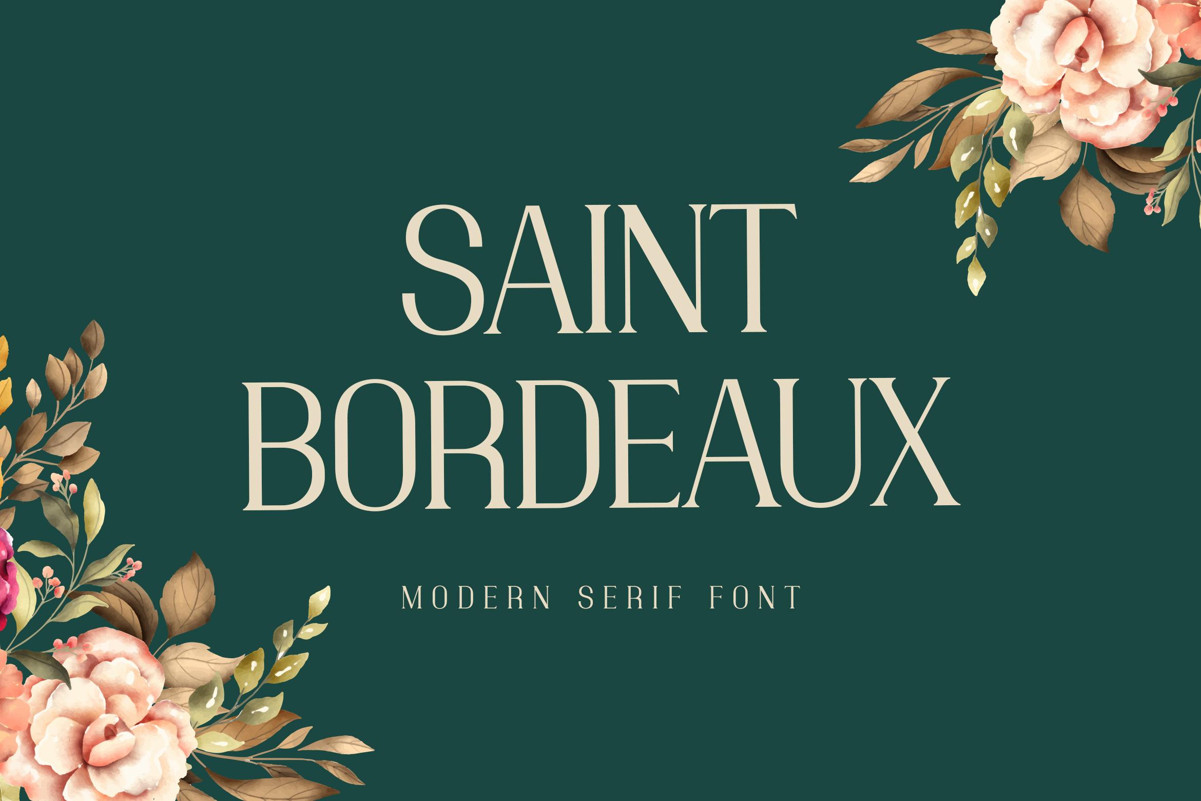 Saint Bordeaux Font