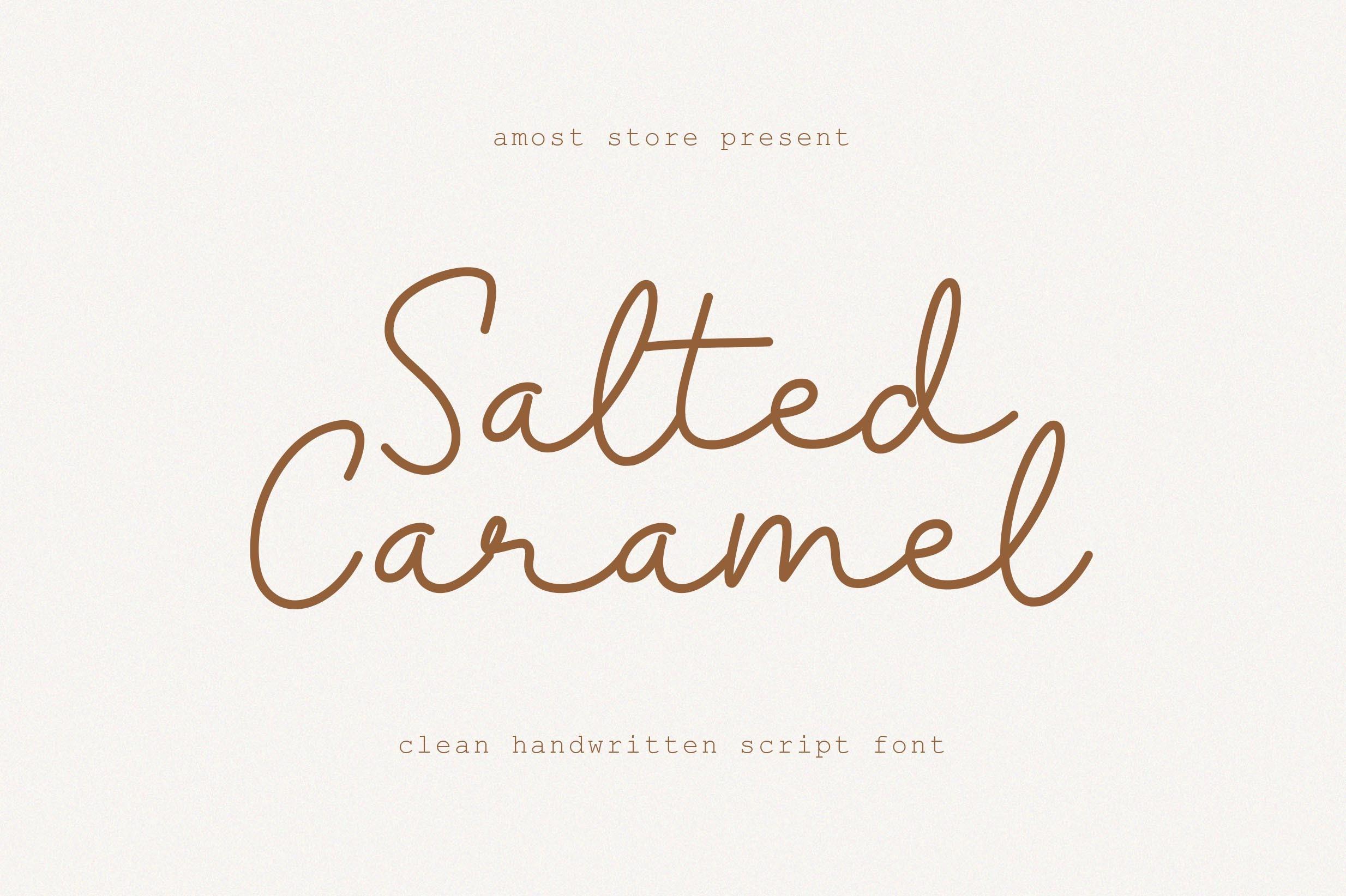Salted Caramel Font