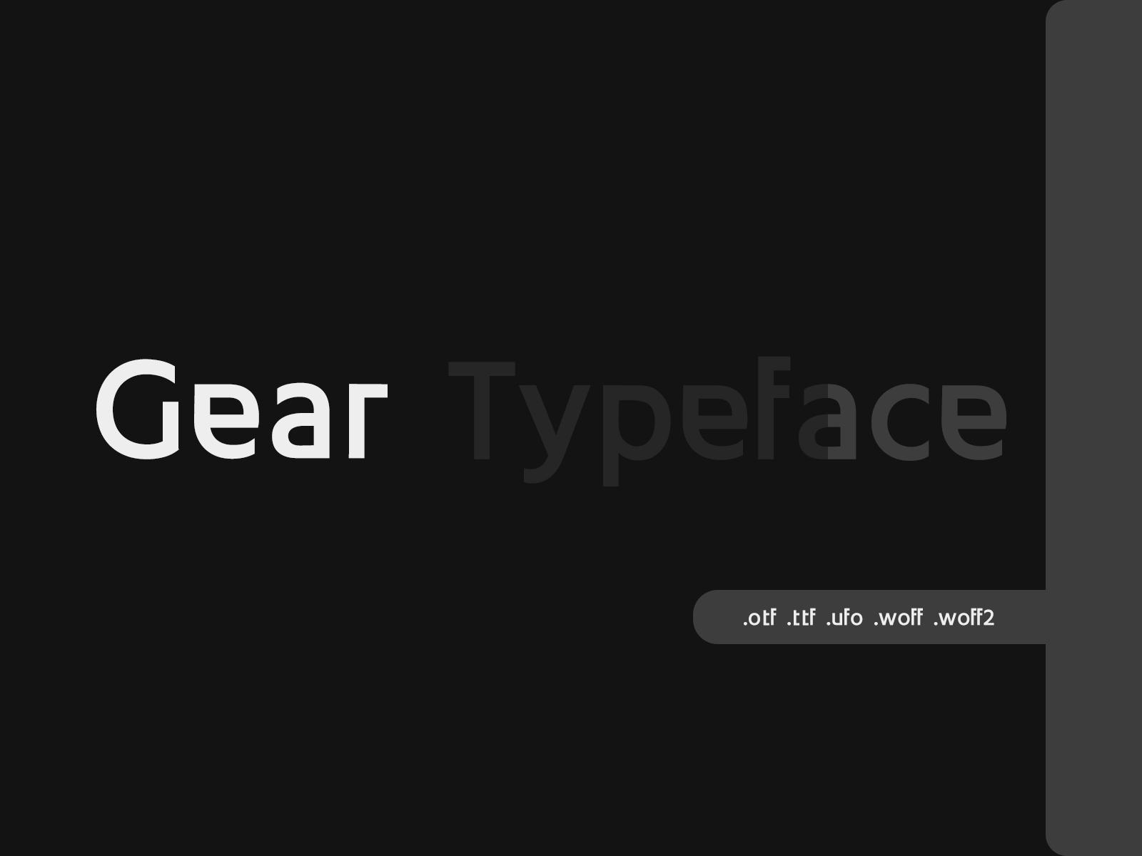 Gear Font