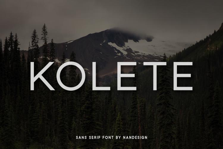 Kolete Font