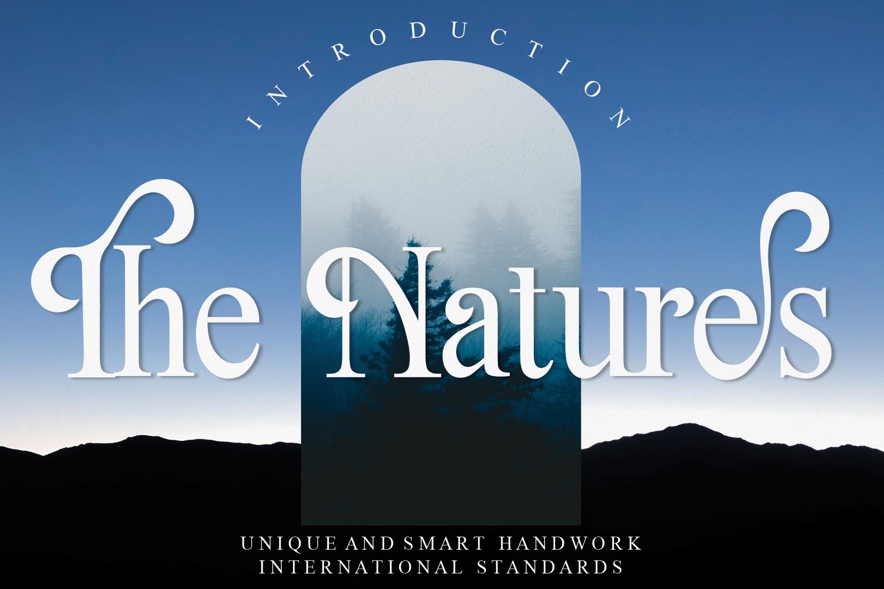 The Natures Font