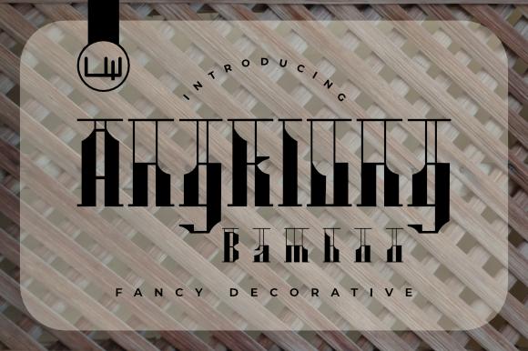 Angklung Bamboo Font