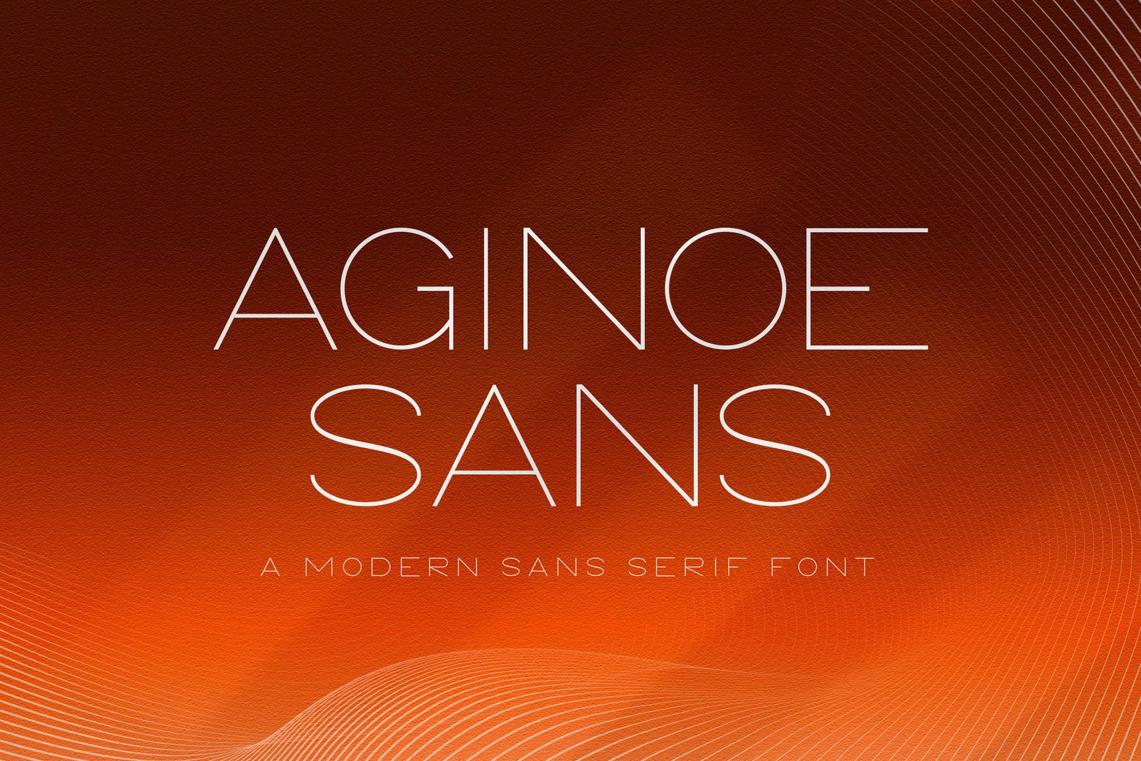 Aginoe Sans Font