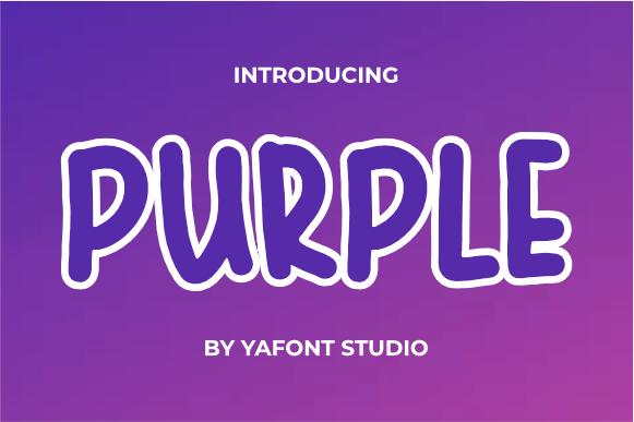 Purple Font