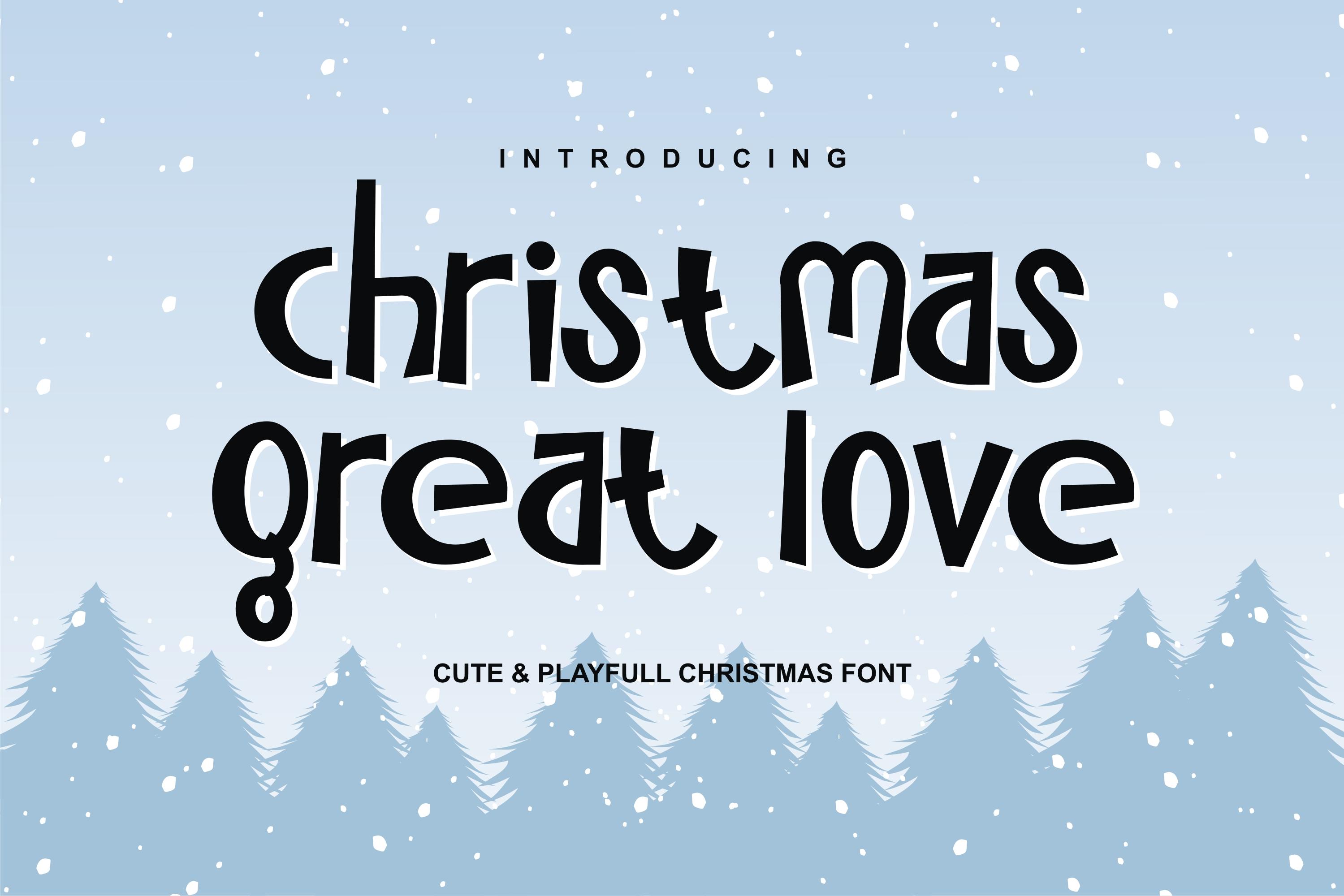 Christmas Great Love Font