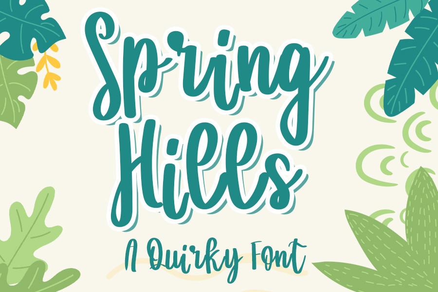Spring Hills Font