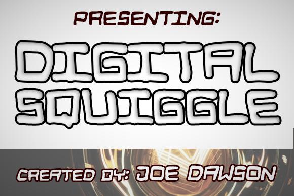 Digital Squiggle Font