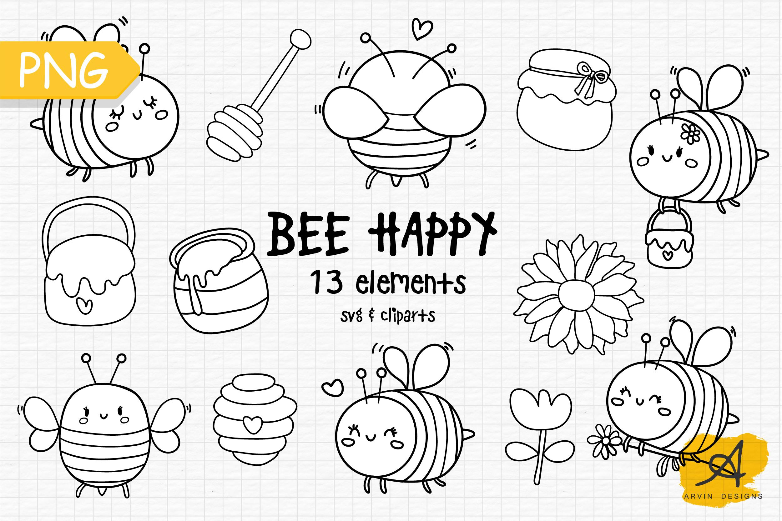 Honey Bee Coloring Pages