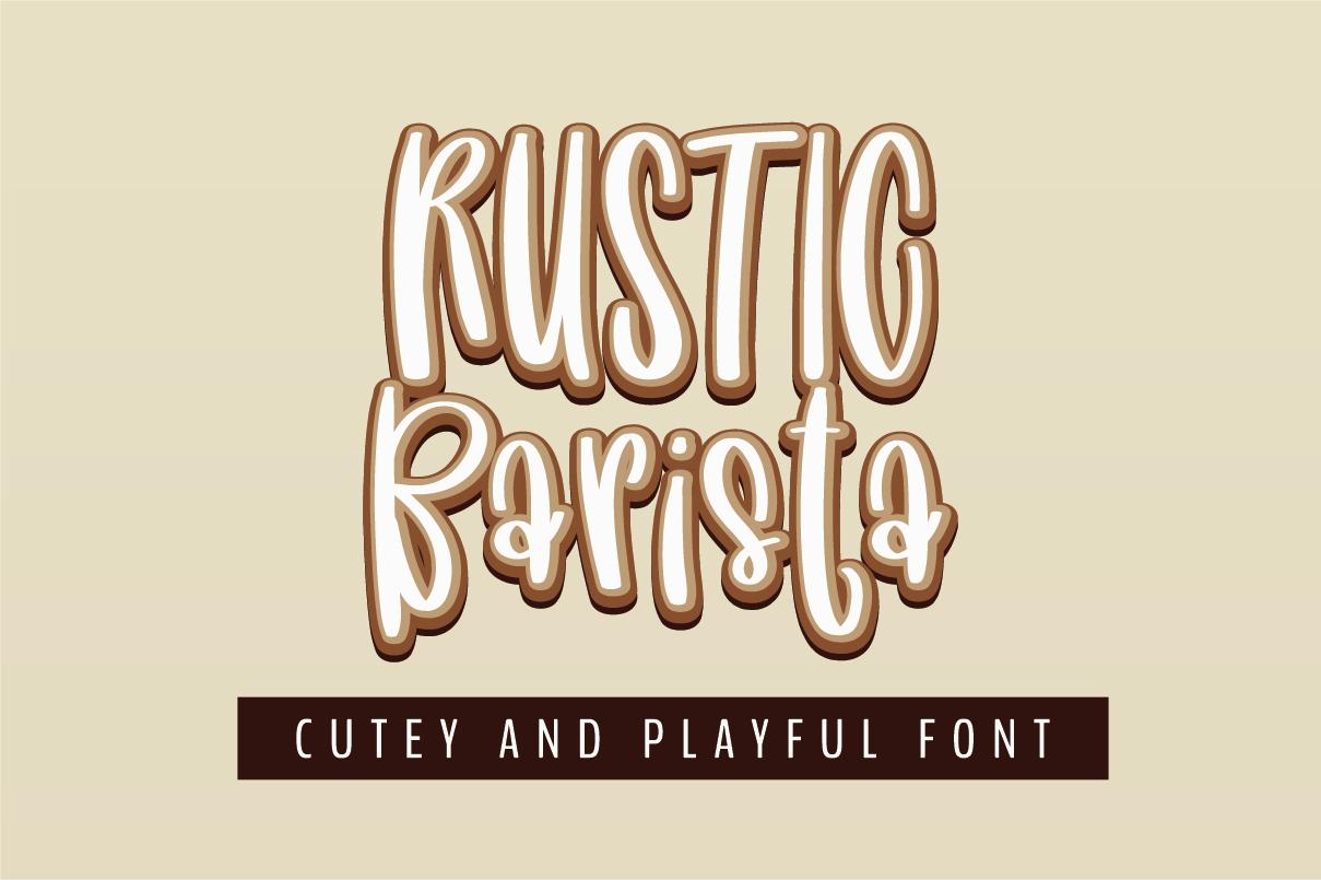 Rustic Barista Font