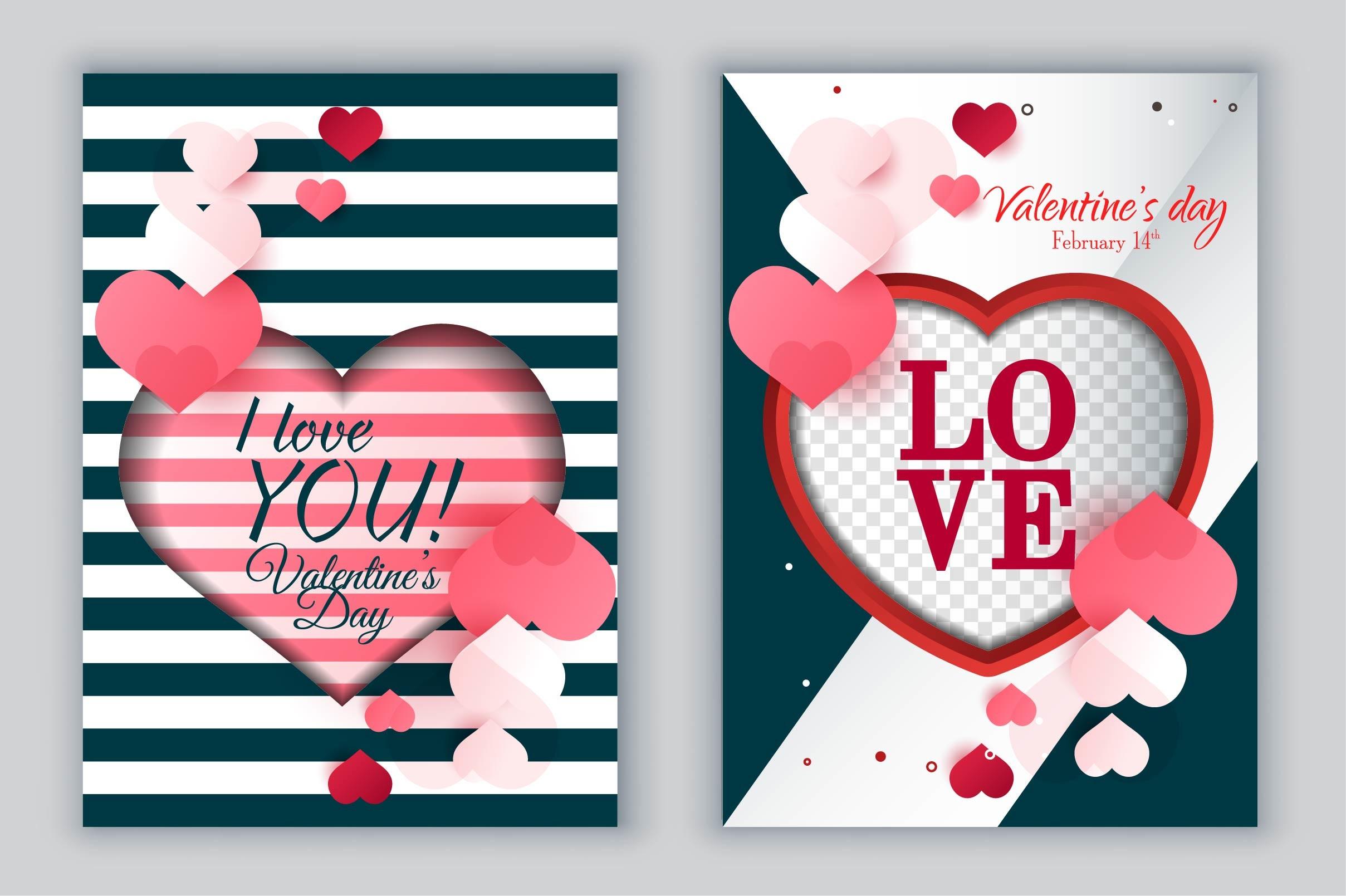 Valentines Cards Background Templates