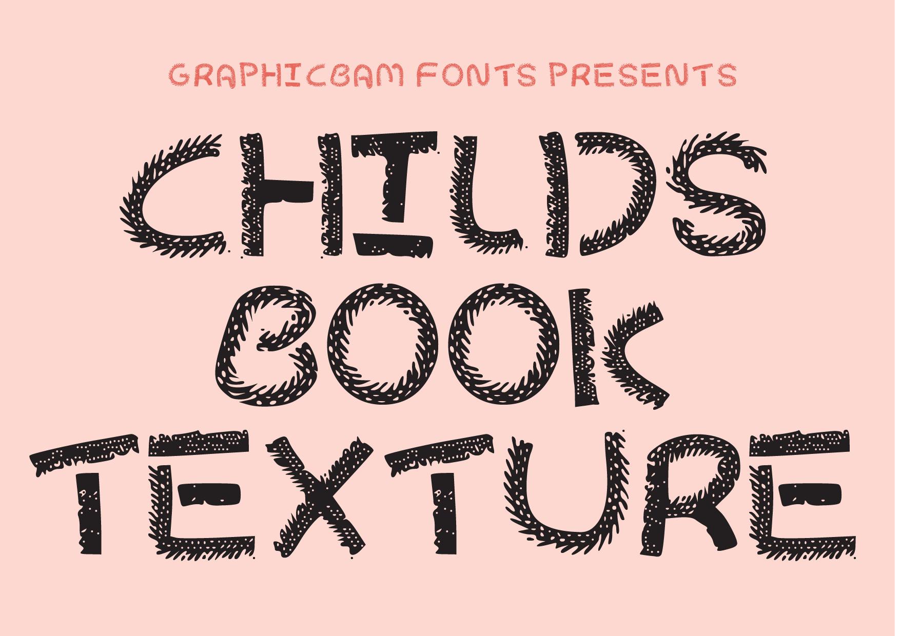 Child's Book Texture Font