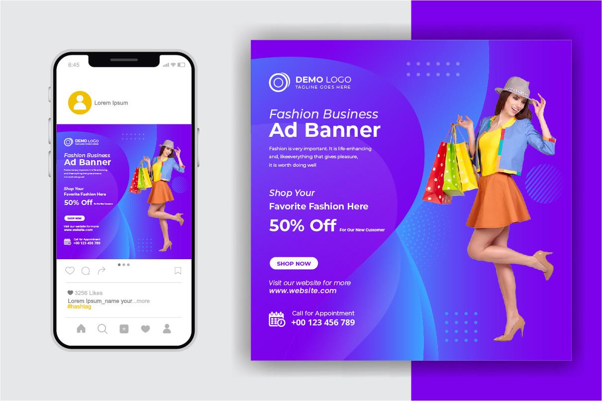Fashion Sale Social Media Post Template