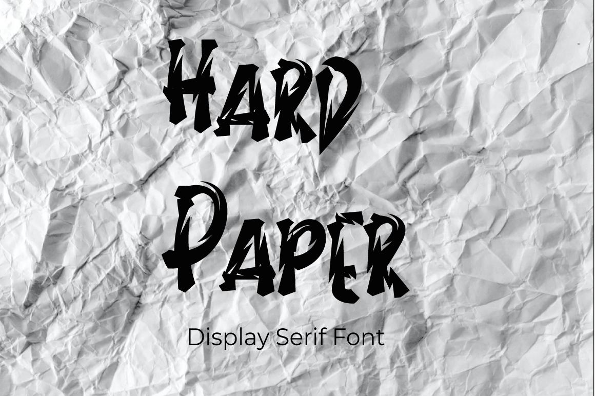 Hard Paper Font