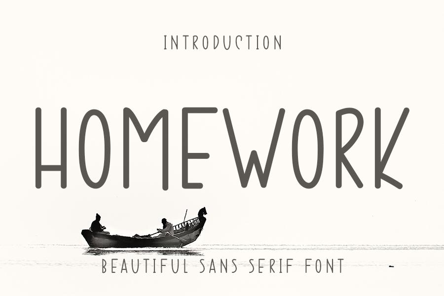 Homework Font