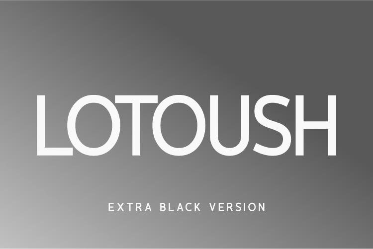 Lotoush Extra Black Font