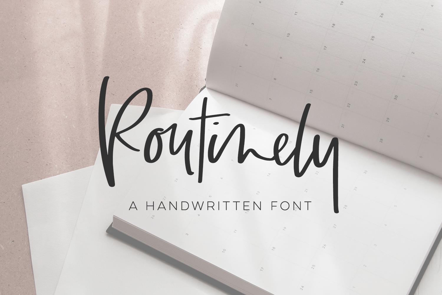 Routinely Script Font