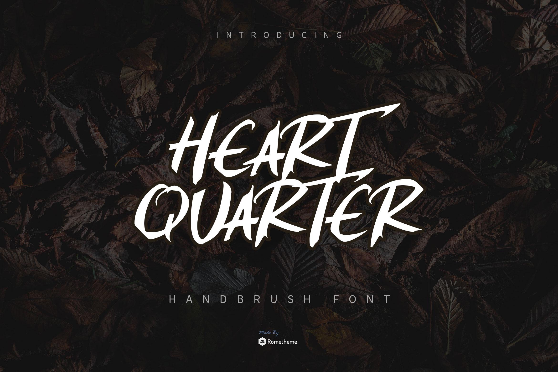 Heart Quarter Font