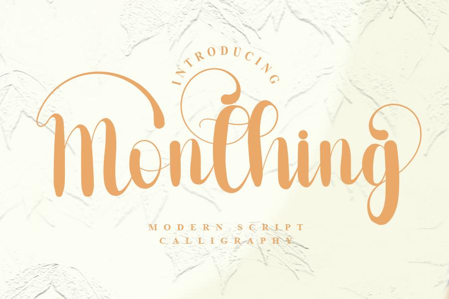 Monthing Font