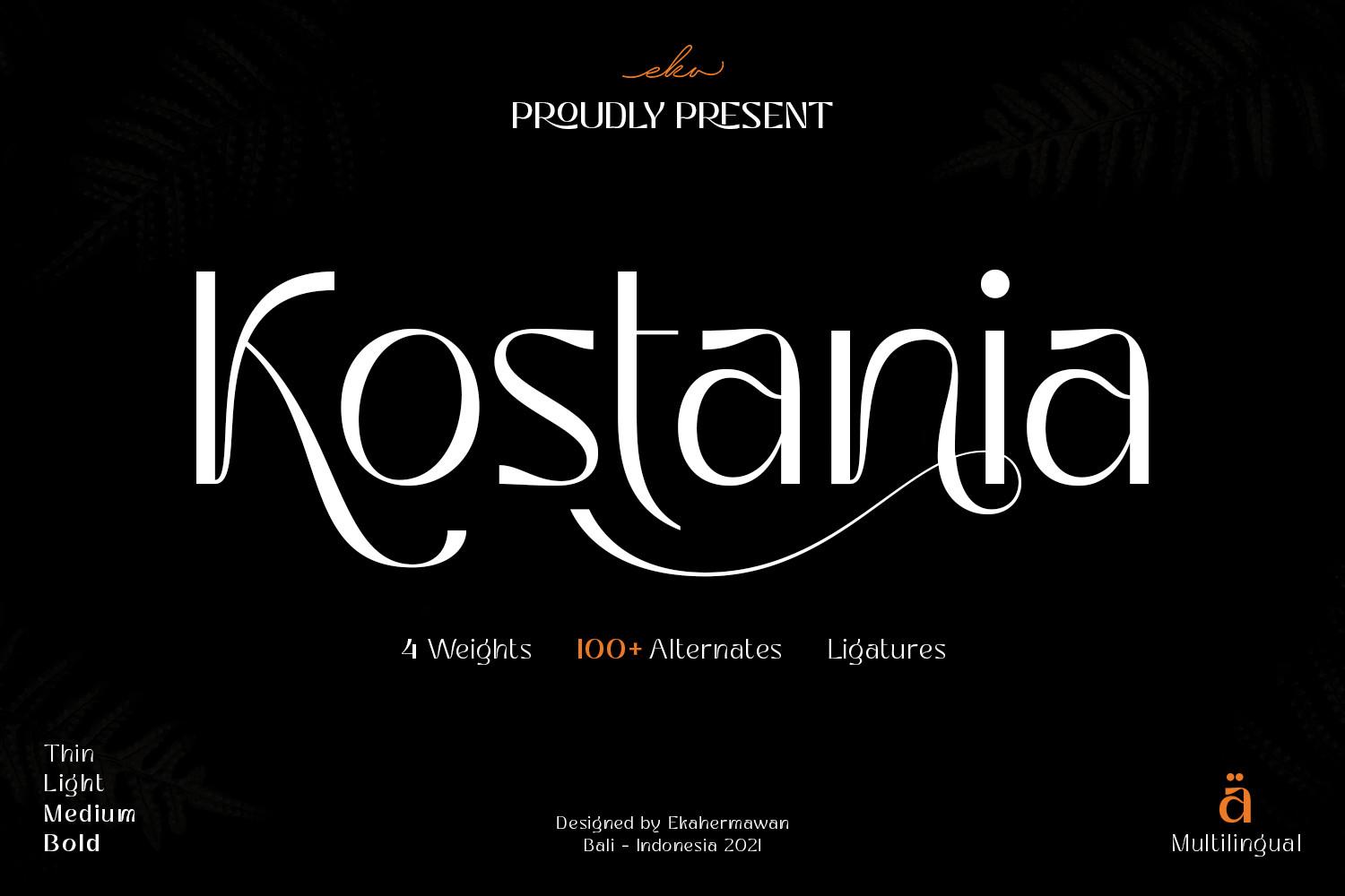Kostania Font