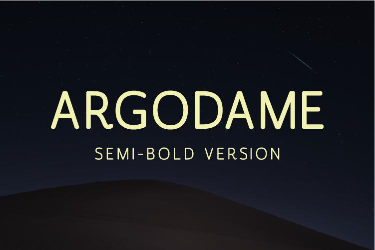Argodame Semi-Bold Font