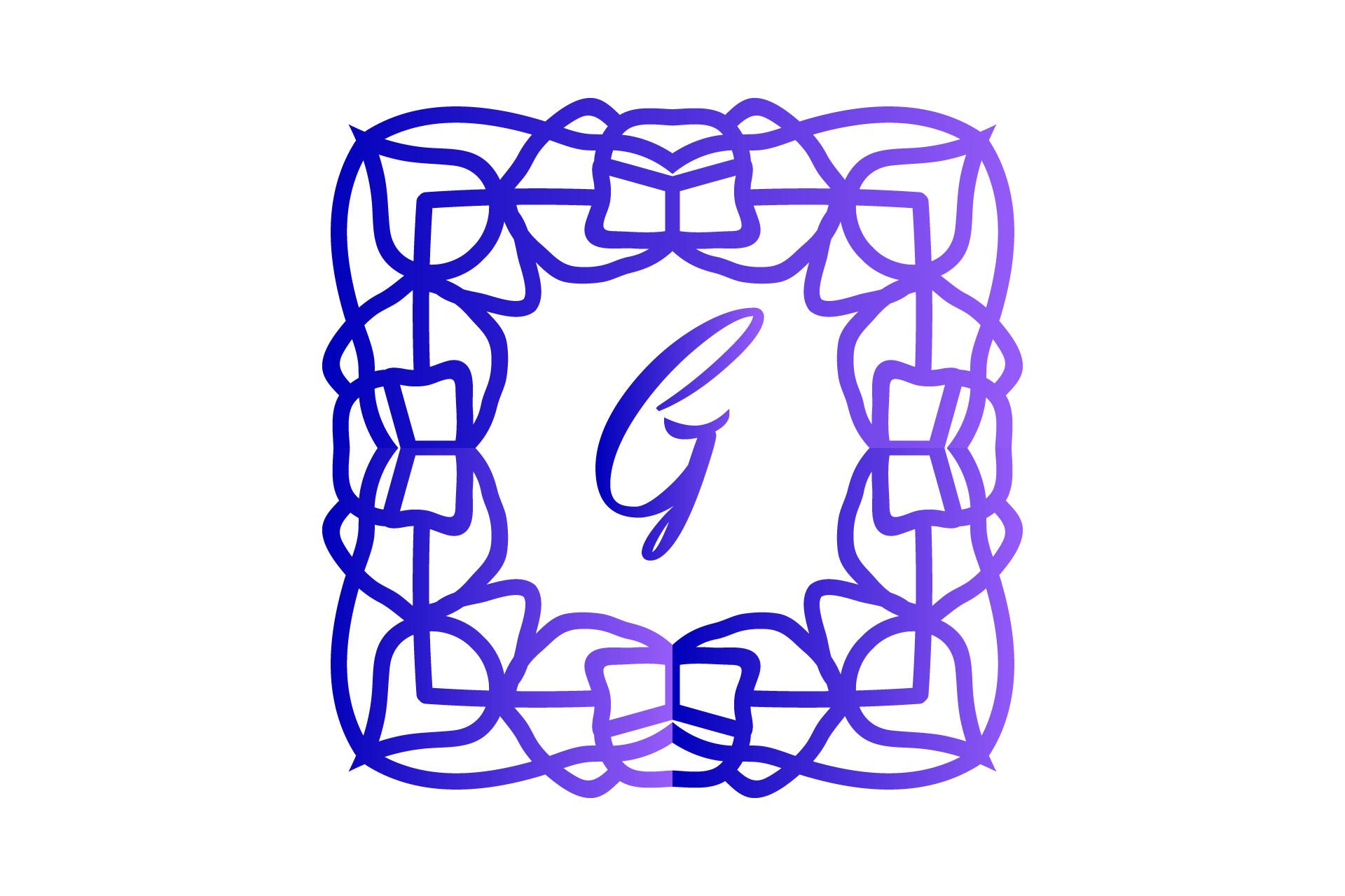Monogram Creative Frame Illustration Art