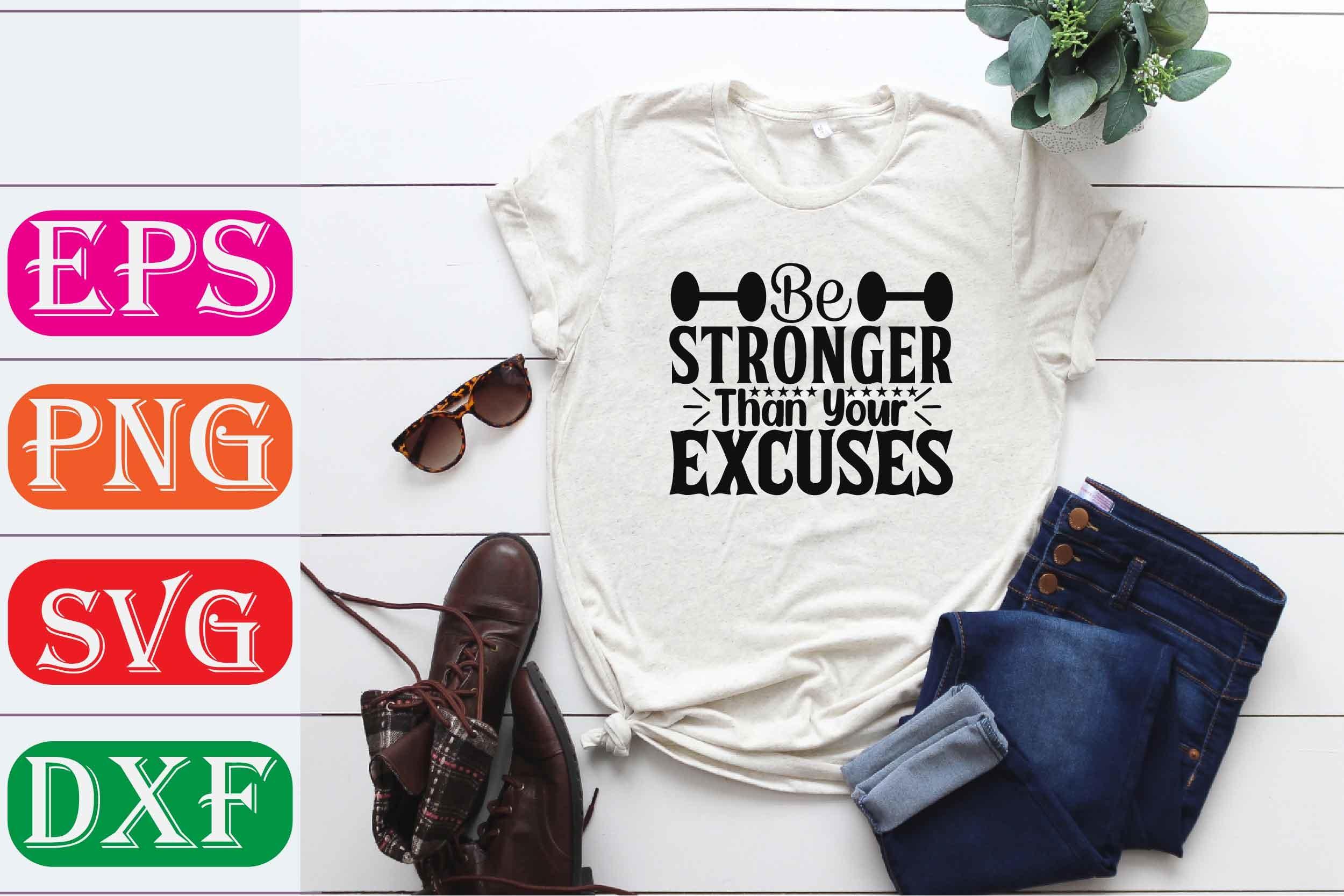 Fitness SVG Design. Be Stronger Than You