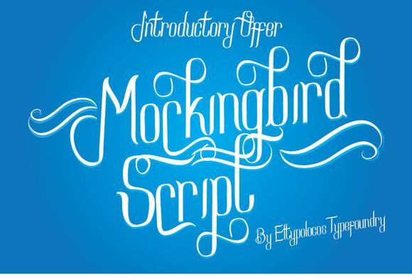 Mockingbird Script Font