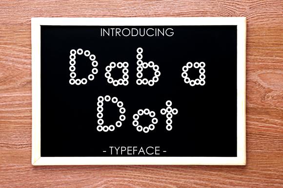 Dab a Dot Font