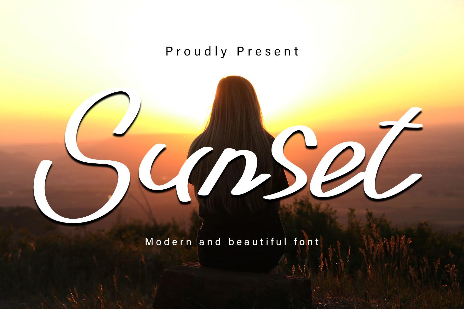 Sunset Font