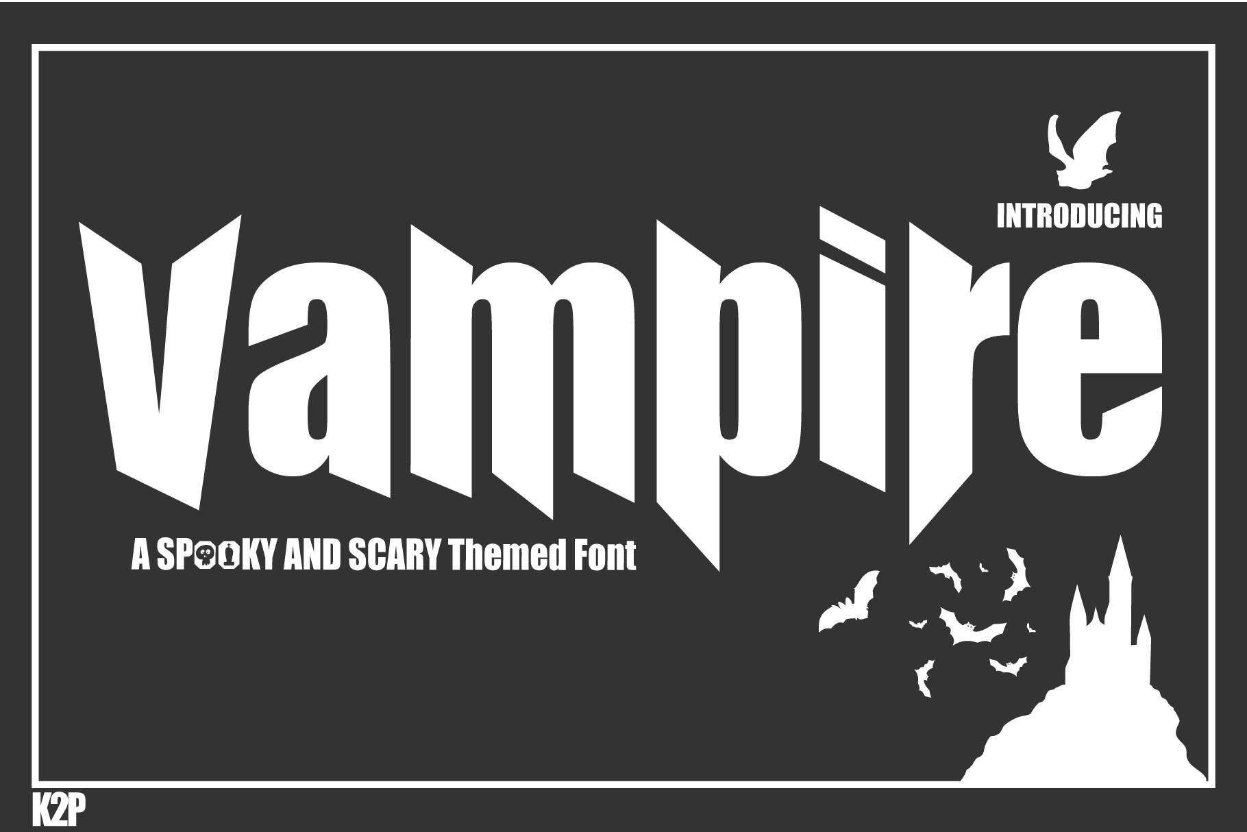 Vampire Halloween Font