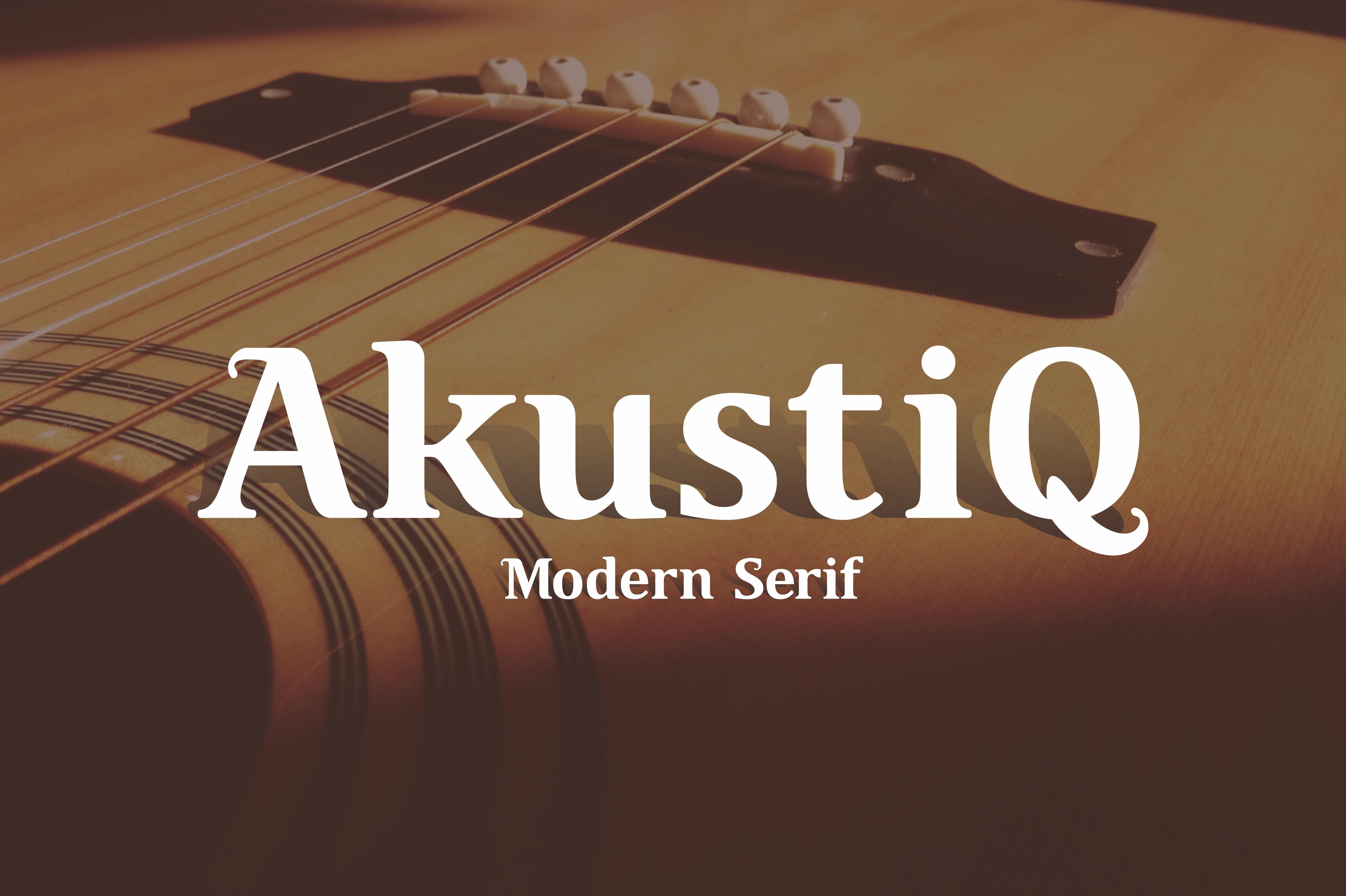 Akustiq Font