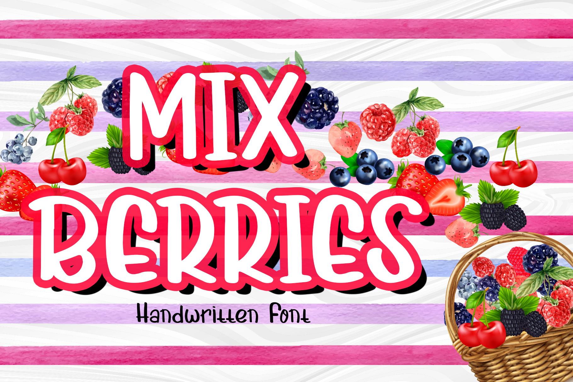 Mix Berries Font