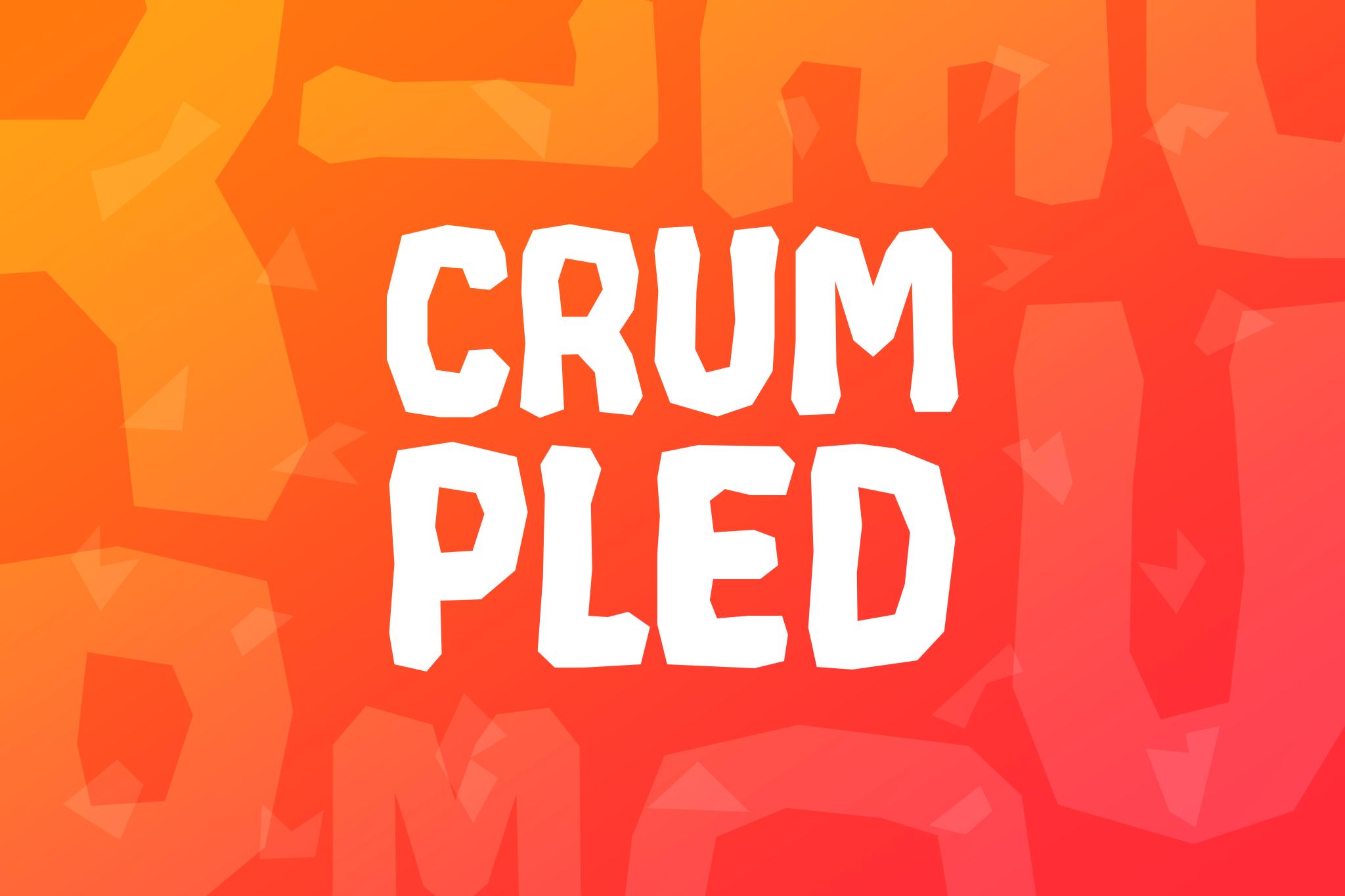 Crumpled Font