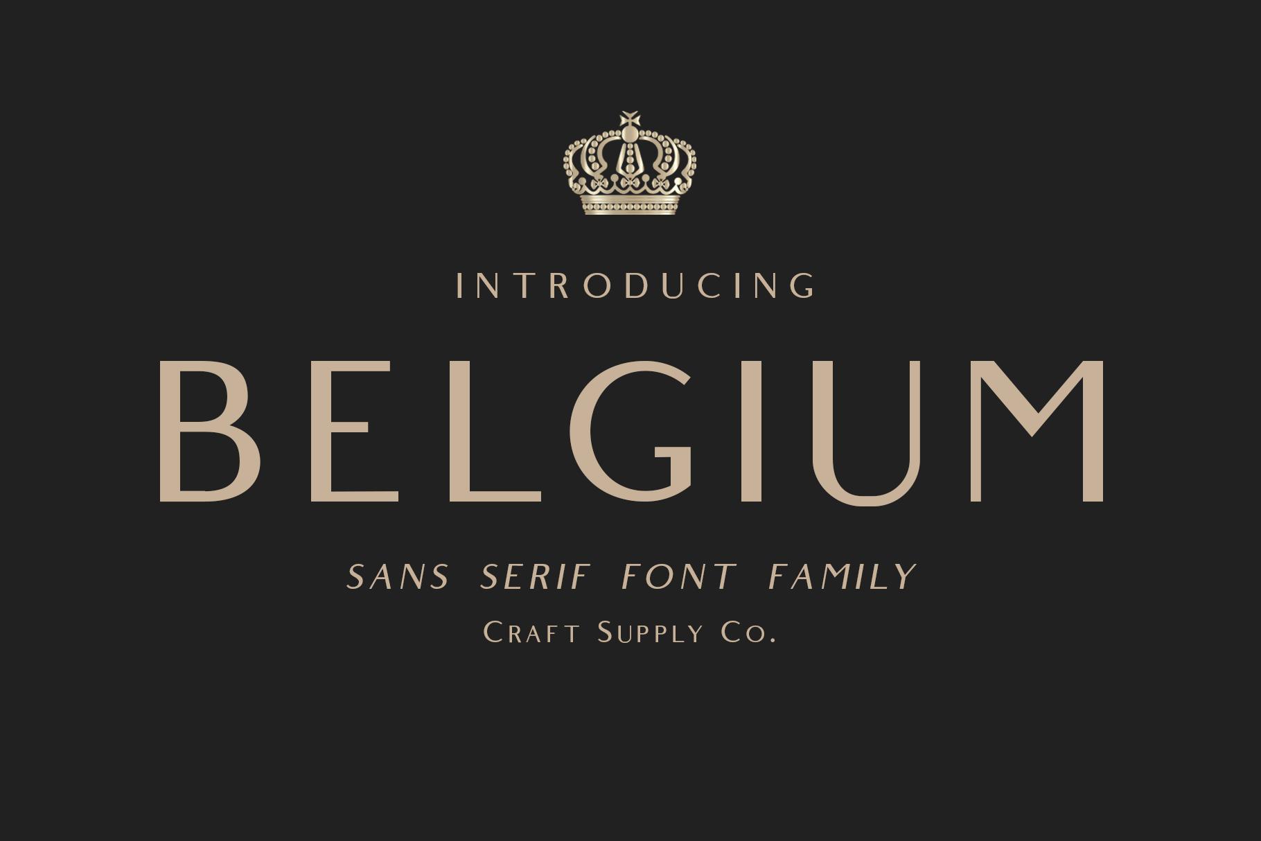 Belgium Family Font