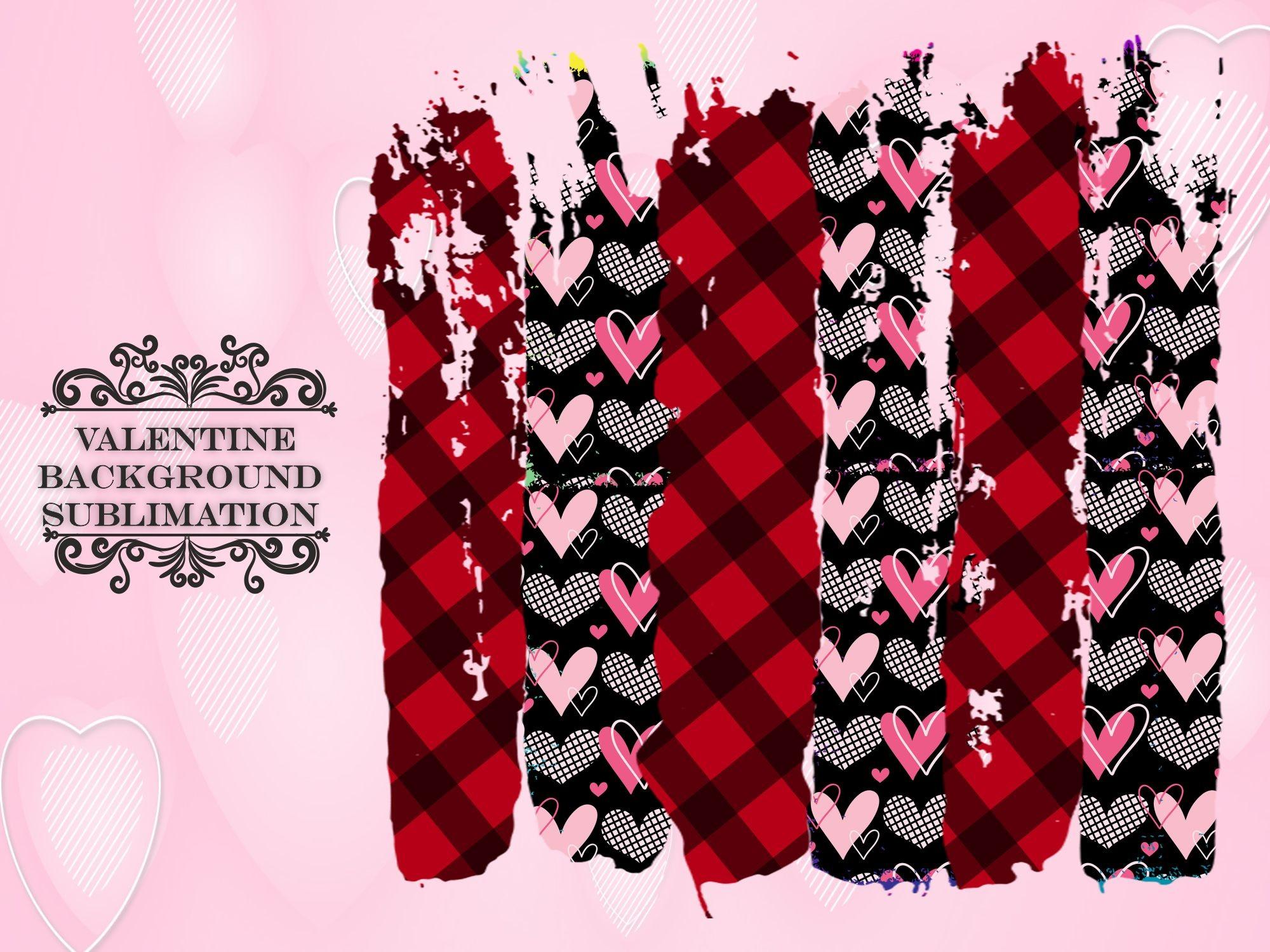 Background Valentine Sublimation