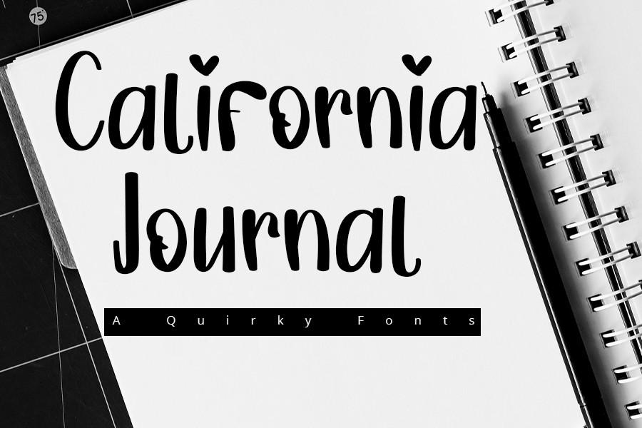 California Journal Font